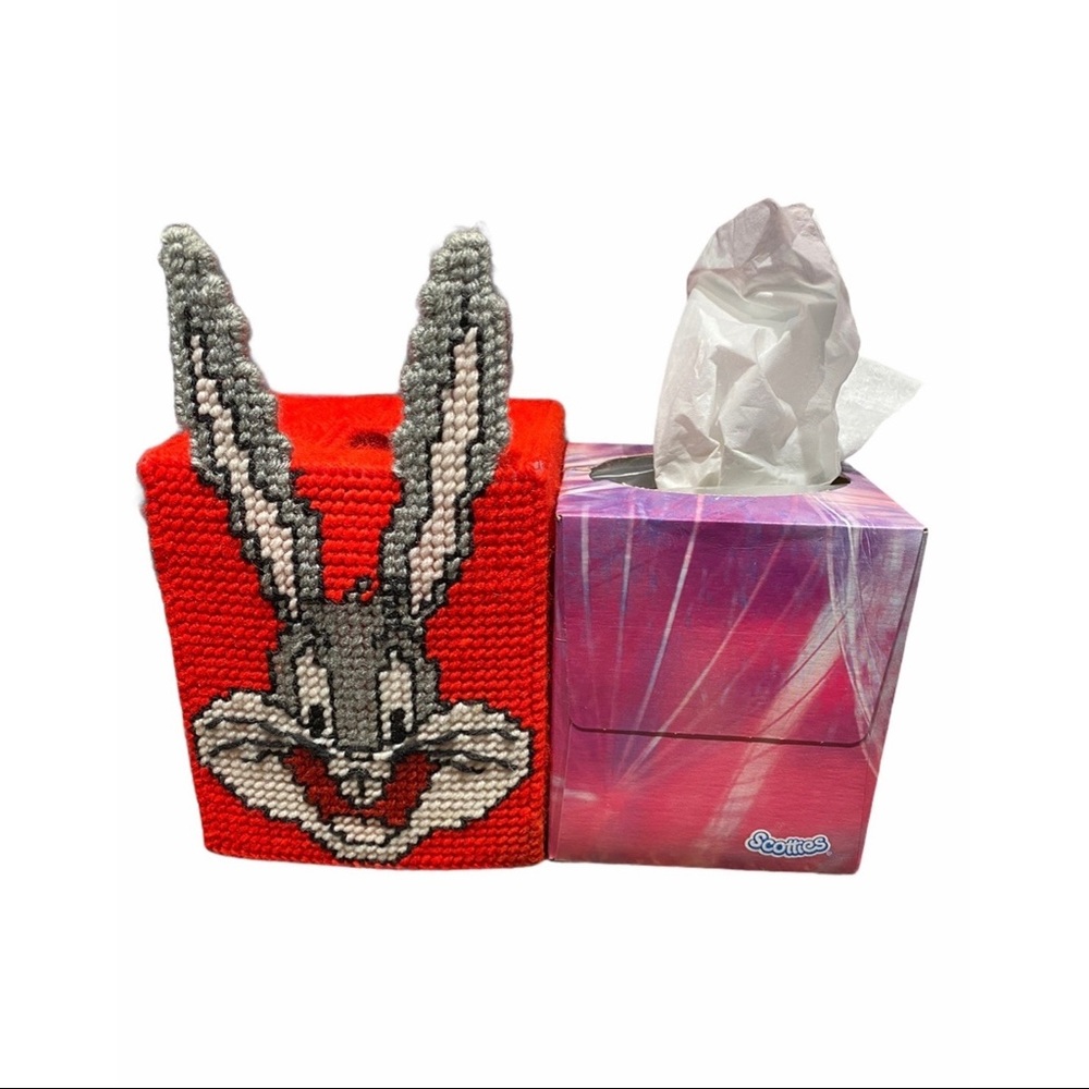 Homemade Bugs Bunny Tissue Box Cover